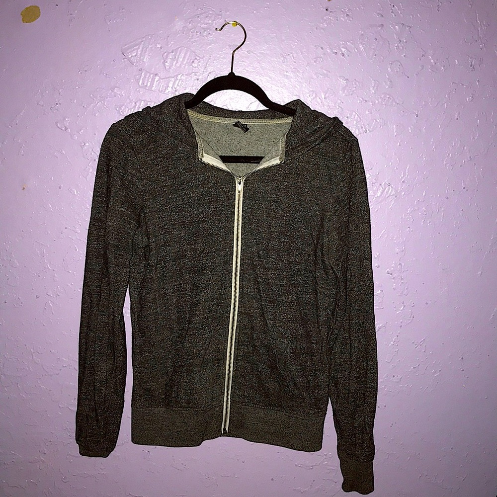 Zine Speckled Gray Zip-up